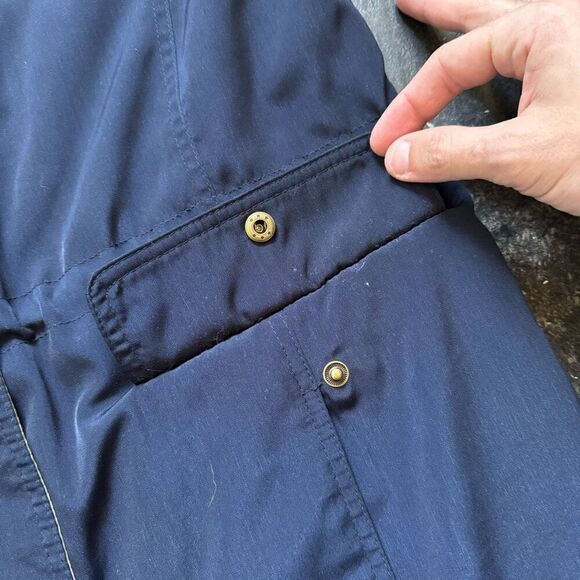 Nautica Hooded Zip Up Jacket Size Small 100% Polyester Preppy Style Blue Color - Picture 5 of 15